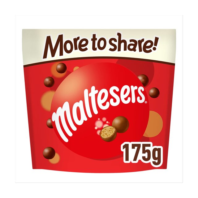 Maltesers Milk Chocolate & Honeycomb Sharing Pouch Bag Fairtrade 175g