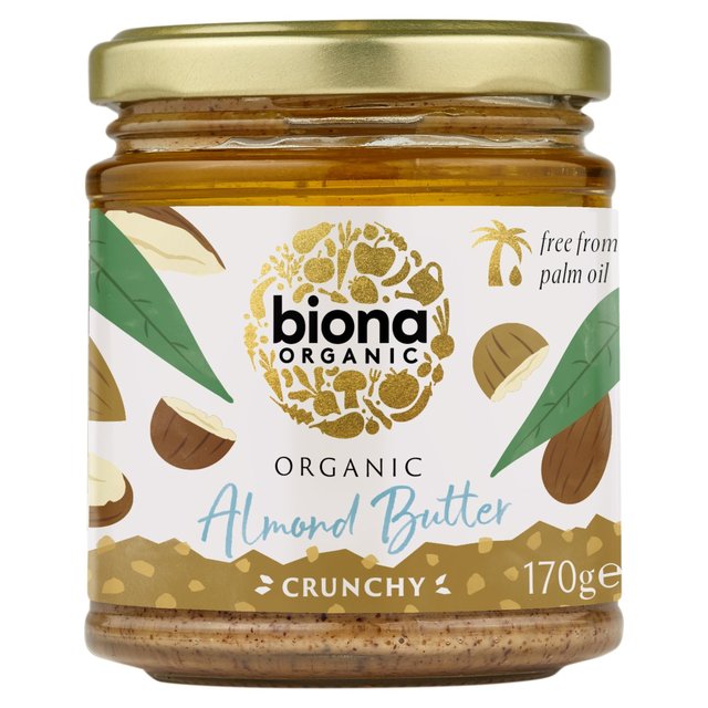 Biona Organic Almond Butter - Crunchy 170g