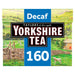 Yorkshire Decaf Teabags 160 per pack