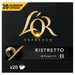 L'OR Ristretto Coffee Pods x20 Intensity 11 20 per pack