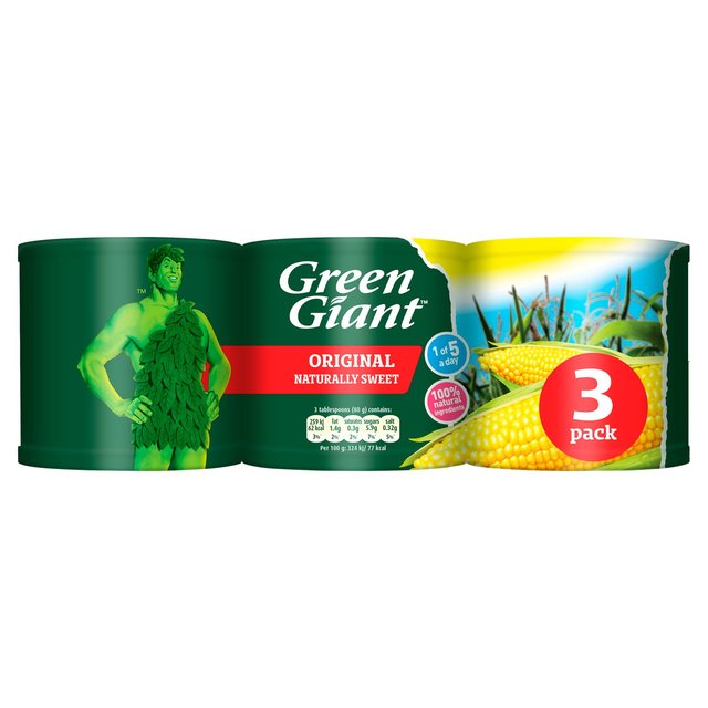 Green Giant Original Sweetcorn 3 x 340g