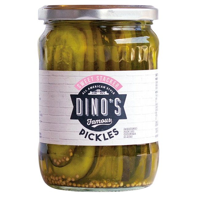 Dino's Famous Sweet Stacker Pickles 530g