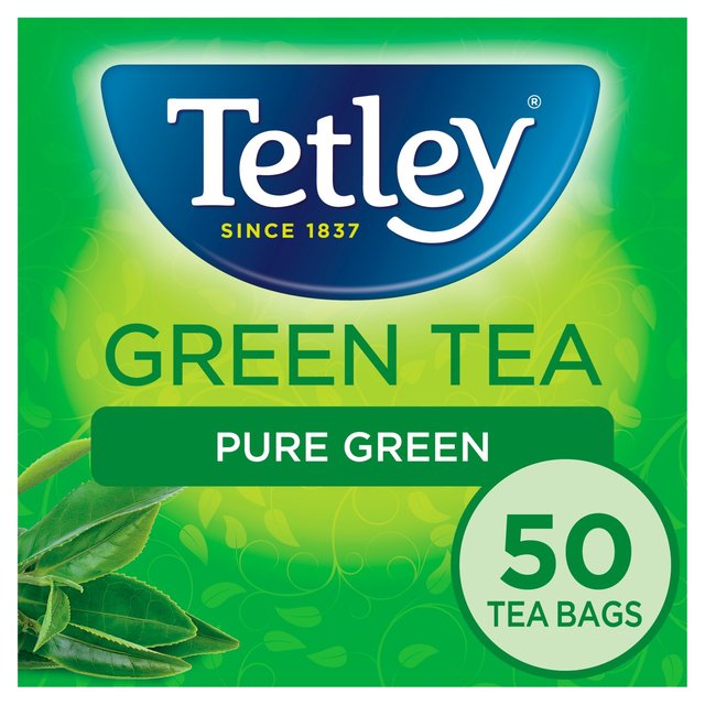 Tetley Pure Green Tea Bags 50 per pack