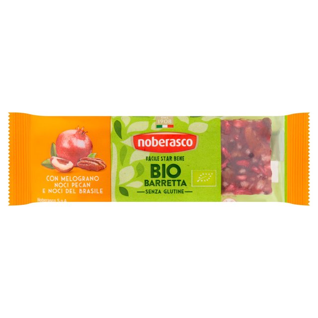 Noberasco Organic Fruitbar with Nuts & Pomegranade 30g