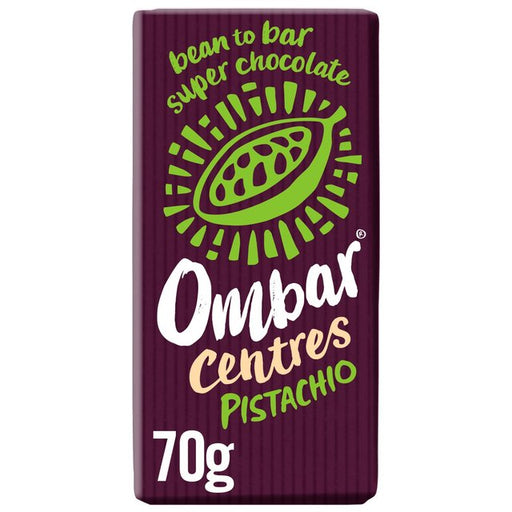 Ombar Centres Pistachio Organic Vegan Fair Trade Chocolate 70g