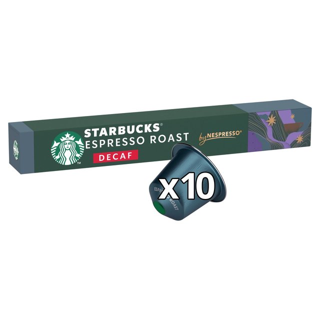 Starbucks by Nespresso Decaf Espresso Roast Coffee Pods 10 per pack