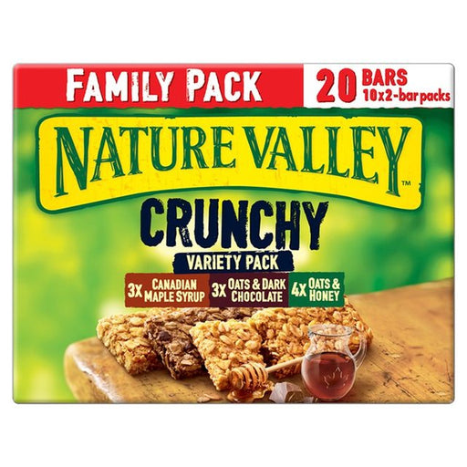 Nature Valley Crunchy Variety Pack Cereal Bars Family Size 10 x 42g