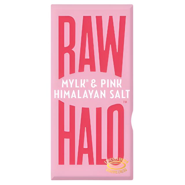 Raw Halo Vegan Mylk & Pink Salt Chocolate Bar 70g