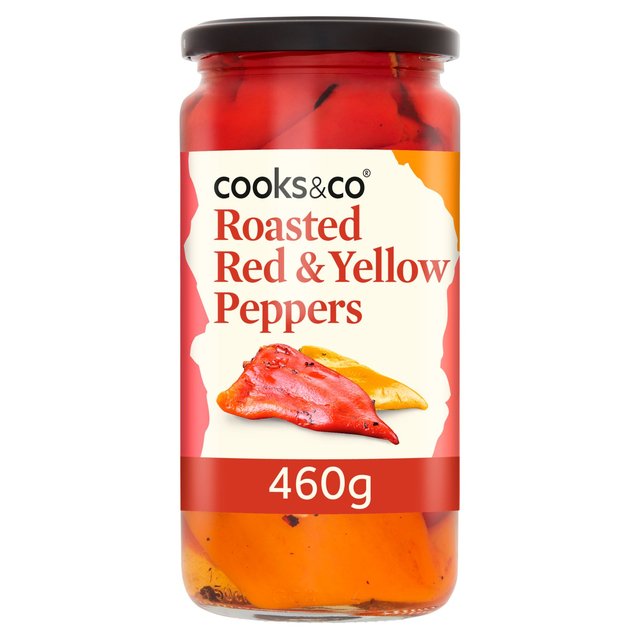 Cooks & Co Roasted Red & Yellow Peppers 460g