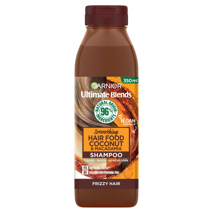 Garnier Ultimate Blends Smoothing Hair Food Coconut Shampoo For Frizzy Hair