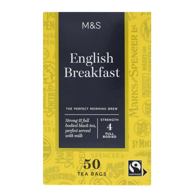 M&S Fairtrade English Breakfast Tea Bags 50 per pack