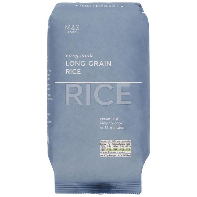 M&S Easy Cook Long Grain Rice 1kg