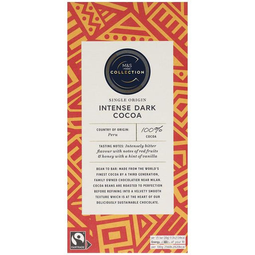 M&S Collection 100% Peruvian Intense Dark Cocoa 100g