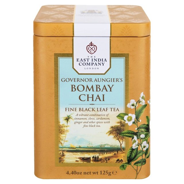 The East India Company Governor Aungier's Bombay Chai Black Loose Tea Caddy 125g