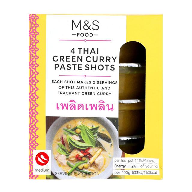 M&S Thai Green Curry Paste Pots 4 x 45g