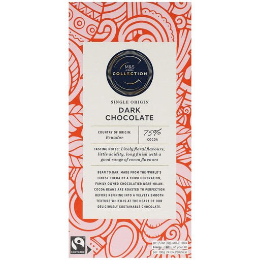 M&S Collection 75% Ecuadorian Dark Chocolate 100g