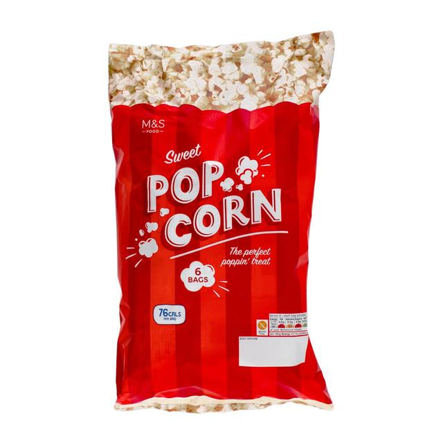 M&S Sweet Popcorn Multipack 6 per pack