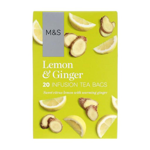 M&S Lemon & Ginger Infusion Tea Bags 20 per pack