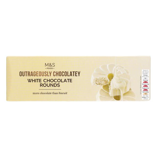 M&S Extremely Chocolatey White Chocolate Rounds 200g