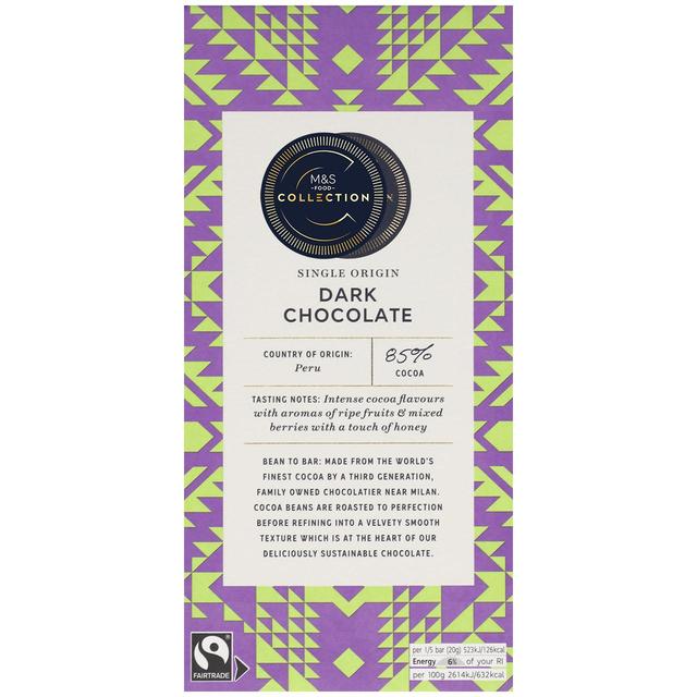 M&S Collection 85% Peruvian Dark Chocolate 100g