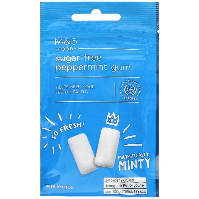 M&S Sugar Free Peppermint Gum 27g