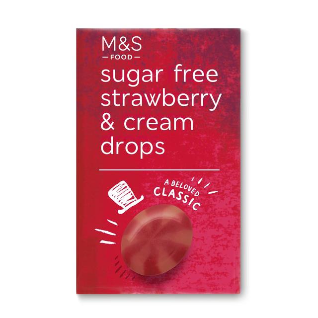 M&S Sugar Free Strawberry & Cream Drops 42g