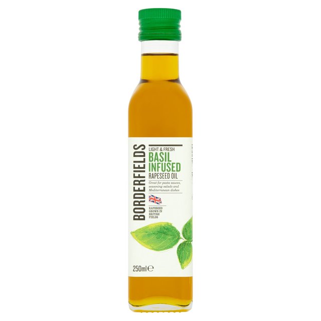 Borderfields Cold Pressed Rapeseed Oil Basil Infusion 250ml