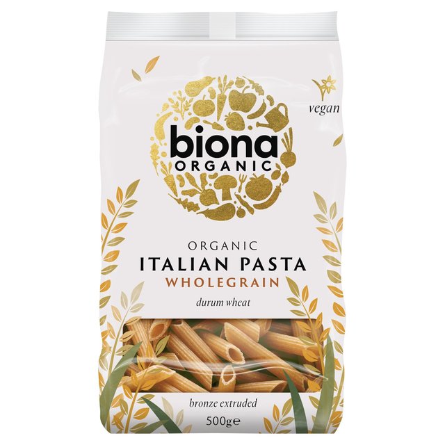 Biona Organic Whole Wheat Penne Pasta 500g