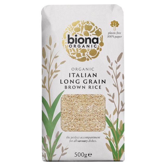 Biona Organic Long Grain Italian Brown Rice 500g