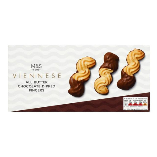 M&S All Butter Viennese Milk Chocolate Dipped Fingers 135g