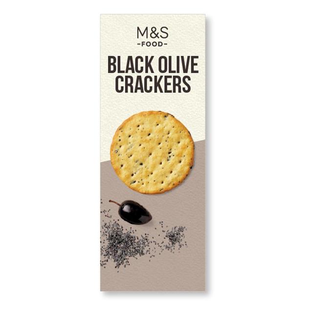 M&S Black Olive Crackers 150g