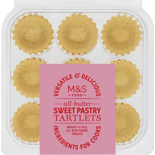 M&S Mini All Butter Sweet Pastry Tartlets 18 per pack