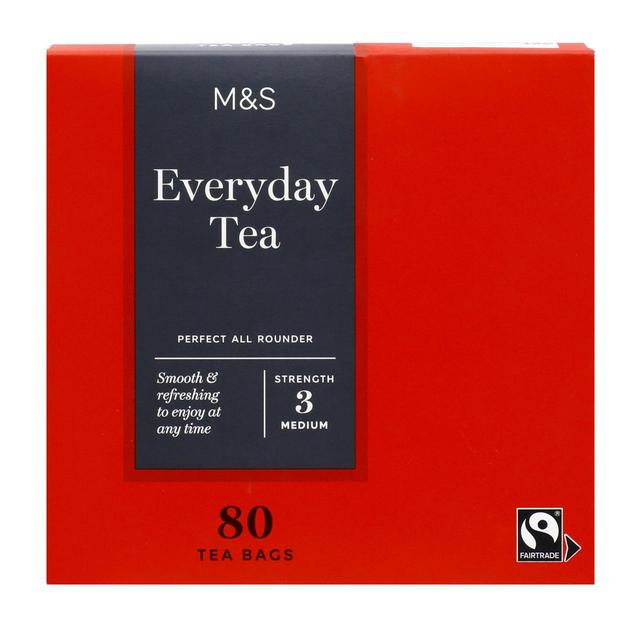 M&S Fairtrade Everyday Tea Bags 80 per pack