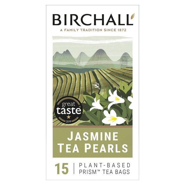 Birchall Jasmine Tea Pearls - 15 Prism Tea Bags 15 per pack