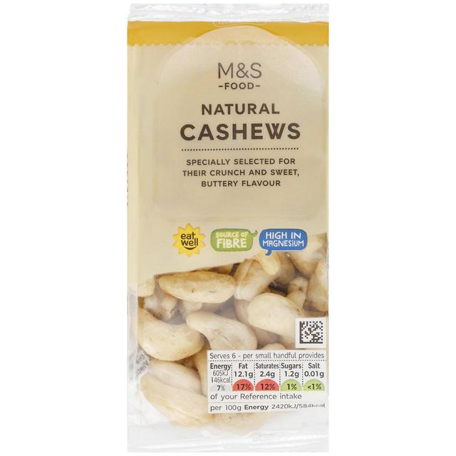 M&S Natural Cashew Nuts 150g