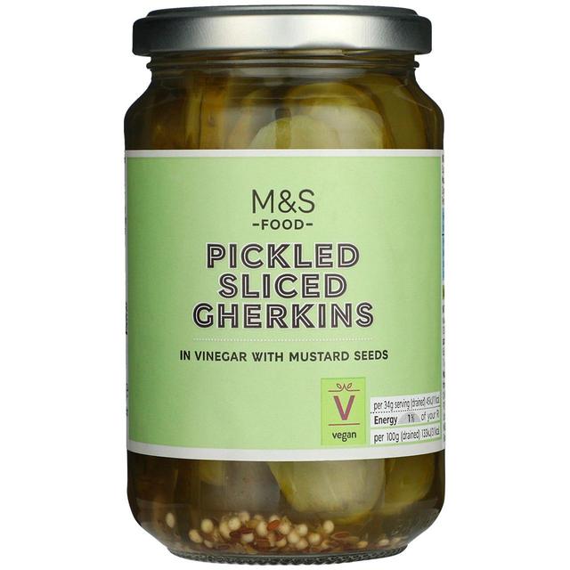 M&S Sliced Gherkins in Vinegar 340g