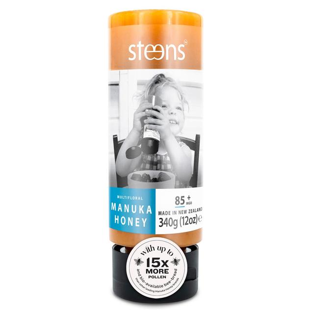 Steens MGO 85 Raw Multi Manuka Honey Squeezy 340g