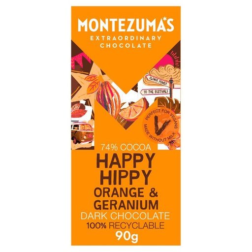 Montezuma's Happy Hippy Orange & Geranium 90g