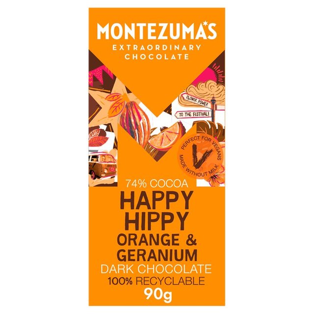 Montezuma's Happy Hippy Orange & Geranium 90g