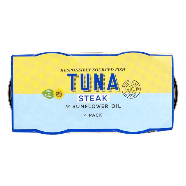 M&S Tuna Steak in Sunflower Oil 4 x 200g