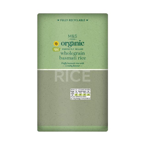 M&S Organic Wholegrain Basmati Rice 500g