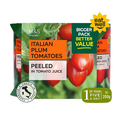 M&S Italian Peeled Plum Tomatoes 4 x 400g