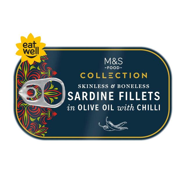 M&S Sardine Fillets with Chilli 120g