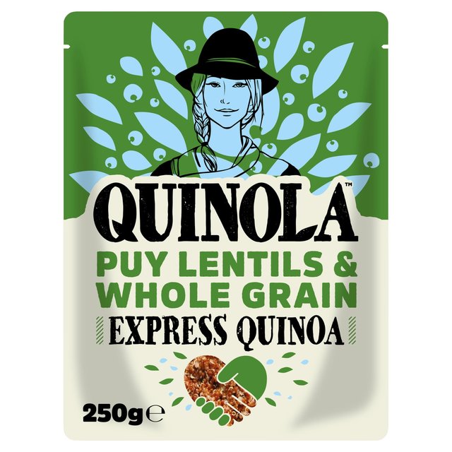 Quinola Puy Lentils & Whole Grain Ready to Eat Quinoa 250g