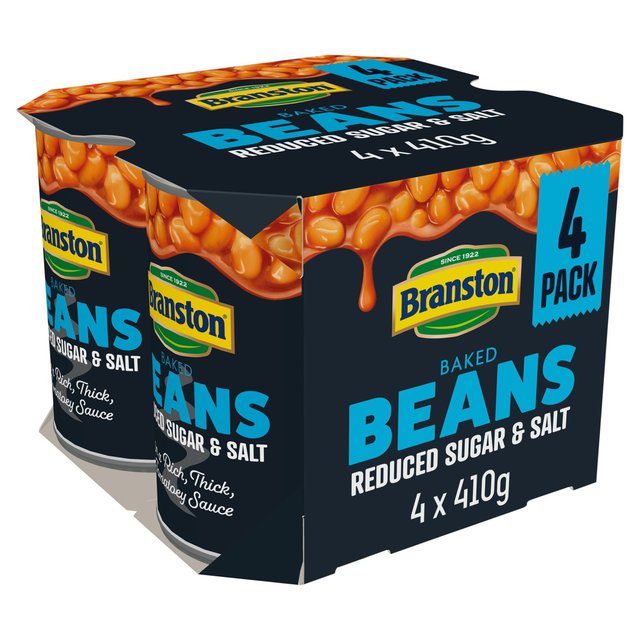 Branston Beans Reduced Salt and Sugar 4 x 410g