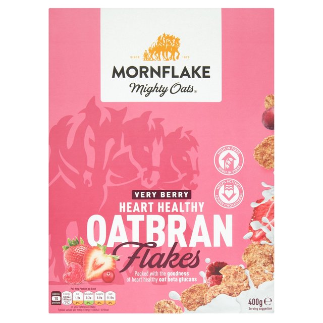 Mornflake Oatbran Flakes Very Berry 400g