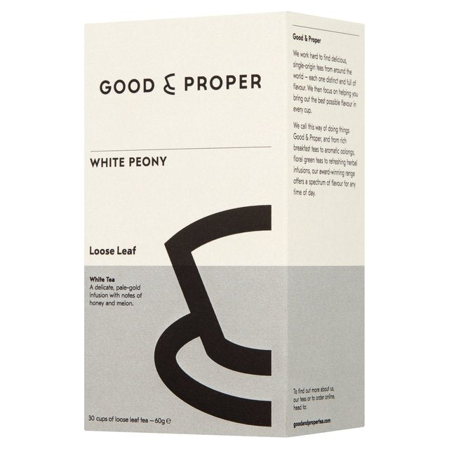 Good & Proper Tea - Loose Leaf White Peony White Tea 60g