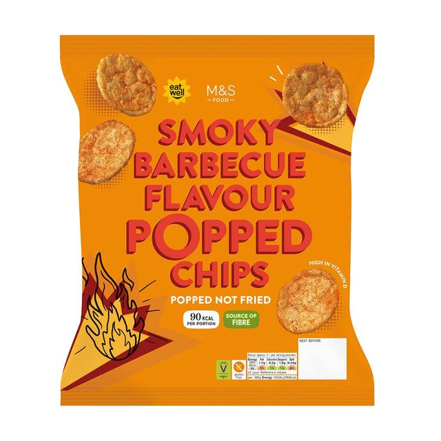 M&S Smoky BBQ Popped Potato Chips 80g