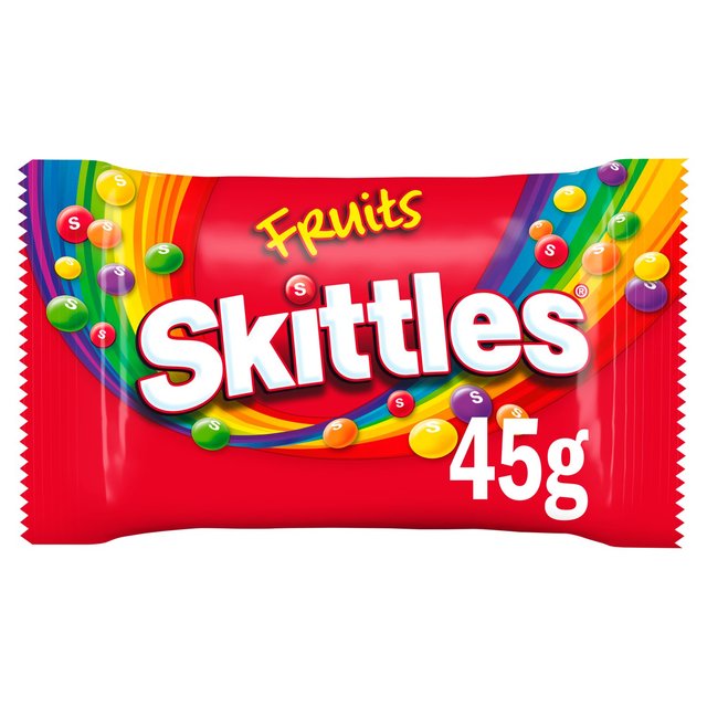 Skittles Vegan Chewy Sweets Fruit Flavoured Bag 45g