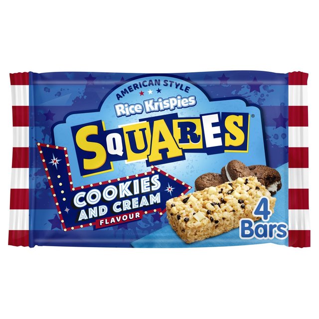 Kellogg's Rice Krispie Squares Cookies & Cream 4 x 34g